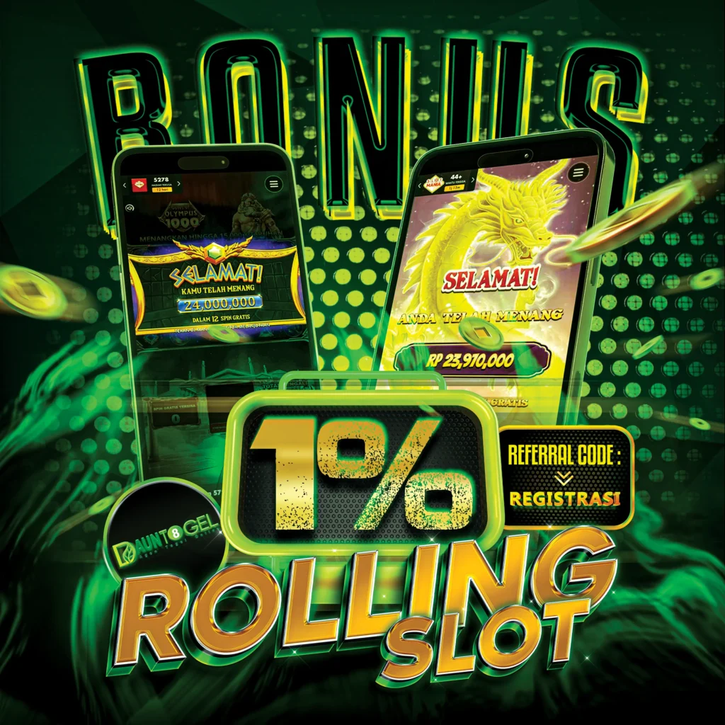 Bonus Rolling Slot Dauntogel, Akumulasi Turnover Setiap Minggu